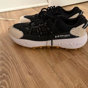 Under Armour Black, White & Tan Trail Running Shoes